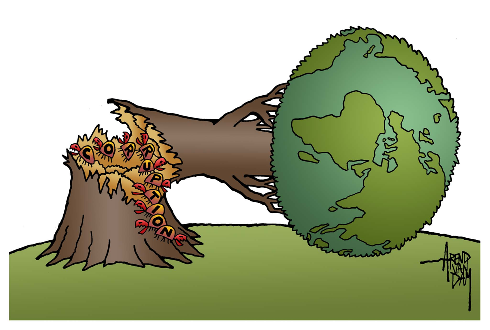 worldwide corruption