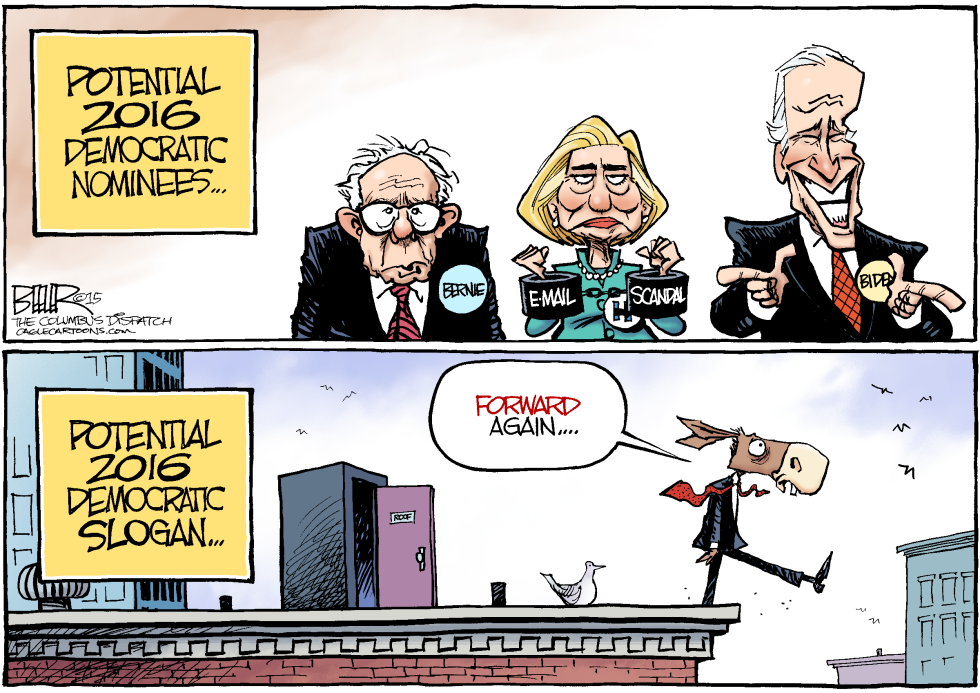  DEMOCRATIC CANDIDATES by Nate Beeler