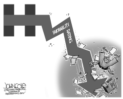 CLINTON POLLS BW by John Cole