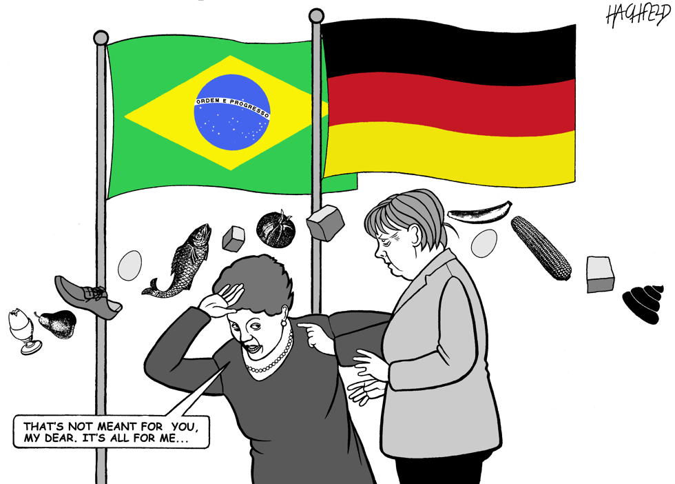 Angela visits Dilma