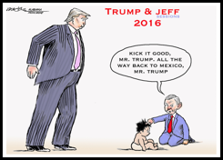 TRUMP  SEN JEFF SESSIONS AMERICA'S KICKING TEAM by J.D. Crowe