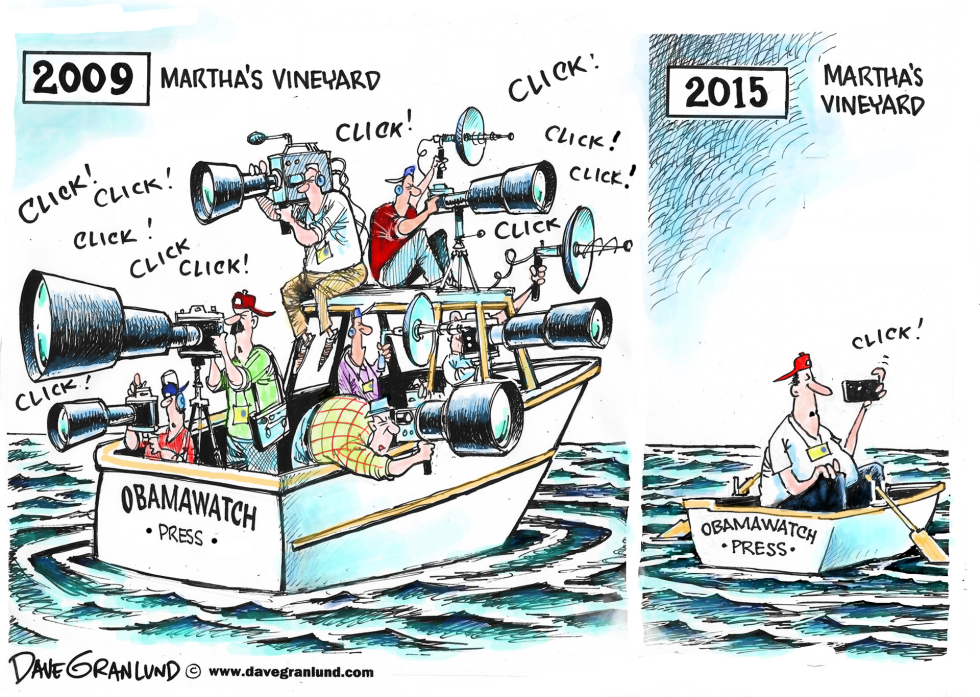 Obama Vineyard vacation 2015