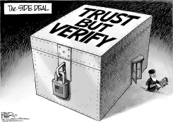 IRAN BOXED IN by Nate Beeler
