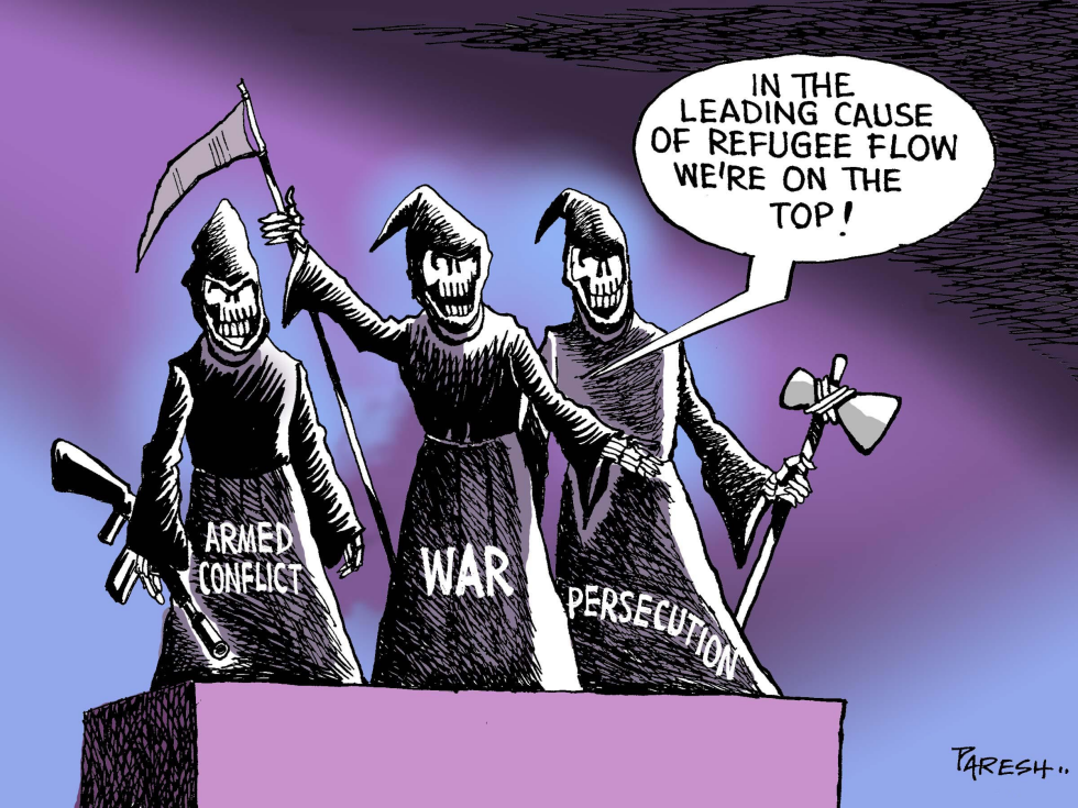 Refugee flow cause