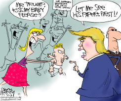 TRUMP BABY KISSES  by Gary McCoy