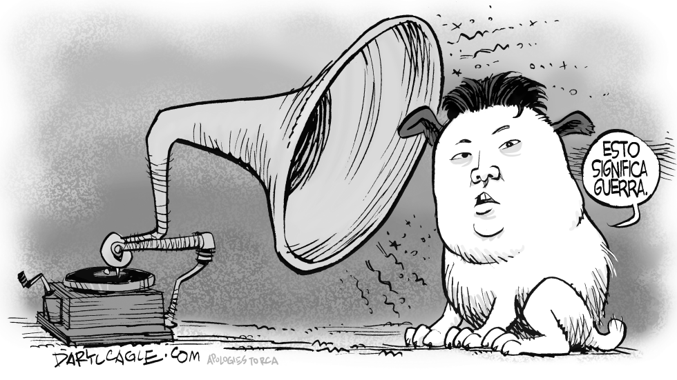  COREA DEL NORTE Y ALTAVOCES RUIDOSOS by Daryl Cagle