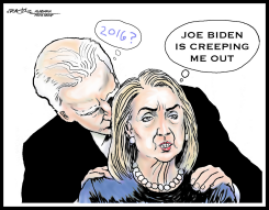 JOE BIDEN CREEPS OUT HILLARY by J.D. Crowe