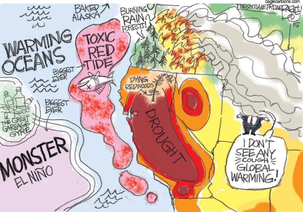  BURNING WEST by Pat Bagley