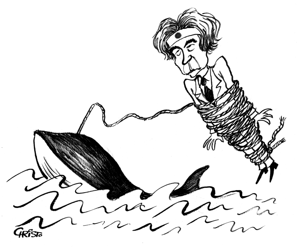 Junichiro Koizumi - The Whale Hunter - BW