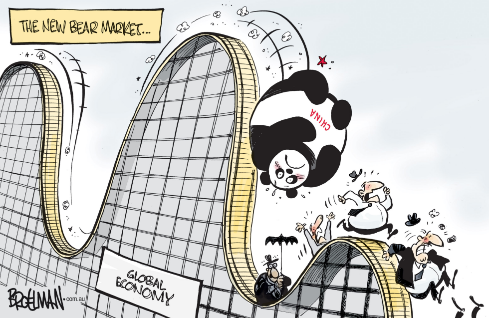 China's Bear Market Sends Global Economy on a Wild Roller Coaster Ride