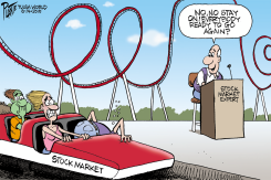 STOCK MARKET ROLLER COASTER by Bruce Plante