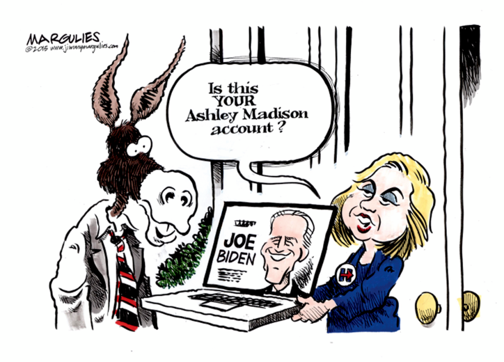 Democrats, Hillary Clinton and Joe Biden color