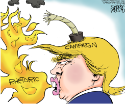 TRUMP SELF-IMPLODES  by Gary McCoy