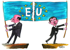 EUROPE DIVIDED -  by Christo Komarnitski