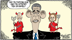 BIDEN, OBAMA Y HILLARY /  by Bob Englehart