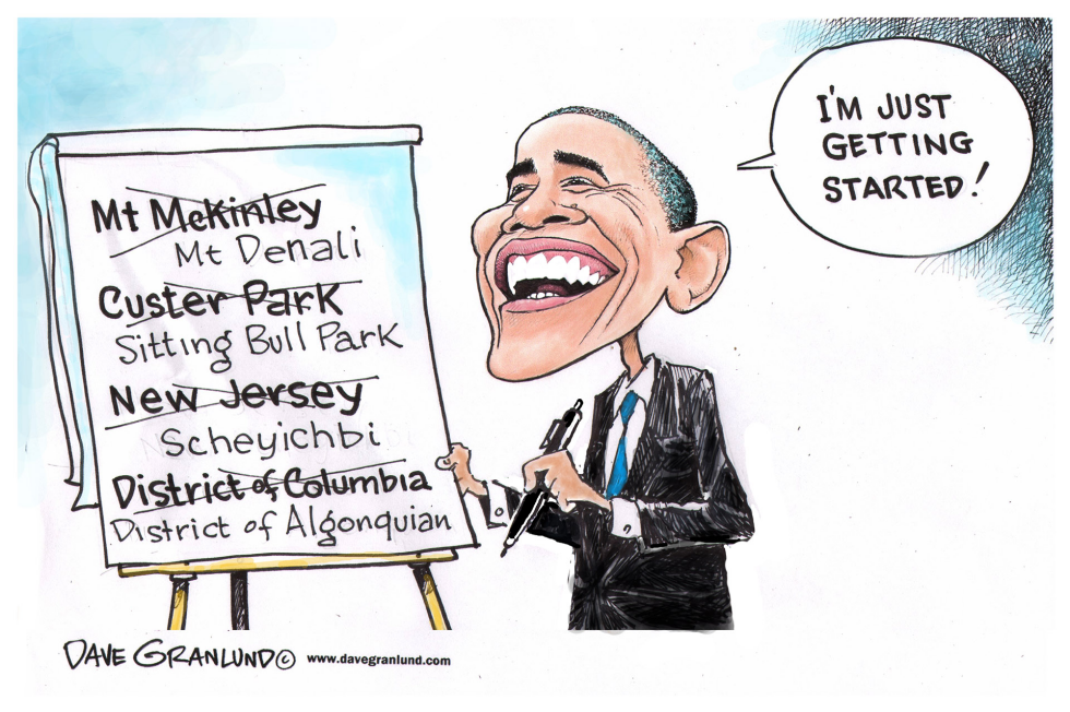  MT MCKINLEY NAME CHANGE by Dave Granlund