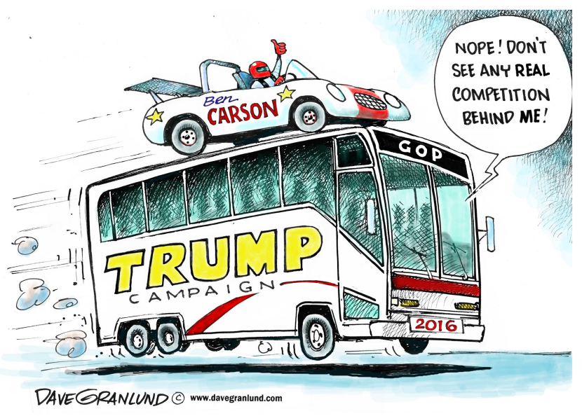 Trump and Ben Carson polls