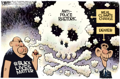 ANTI POLICE POLLUTION  by Rick McKee