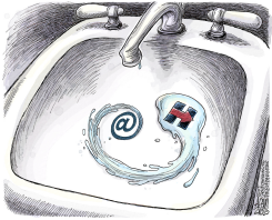 EL CORREO ELECTRONICO DE HILLAY /  by Adam Zyglis