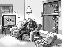 EUROPE AND BABY REFUGEE by Paresh Nath