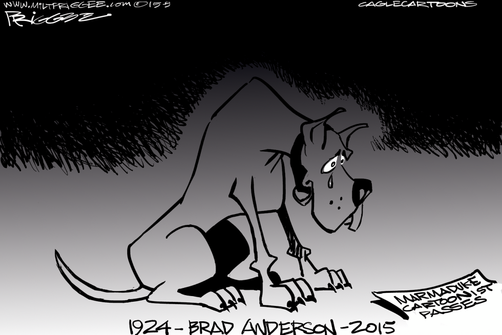  BRAD ANDERSON -RIP by Milt Priggee