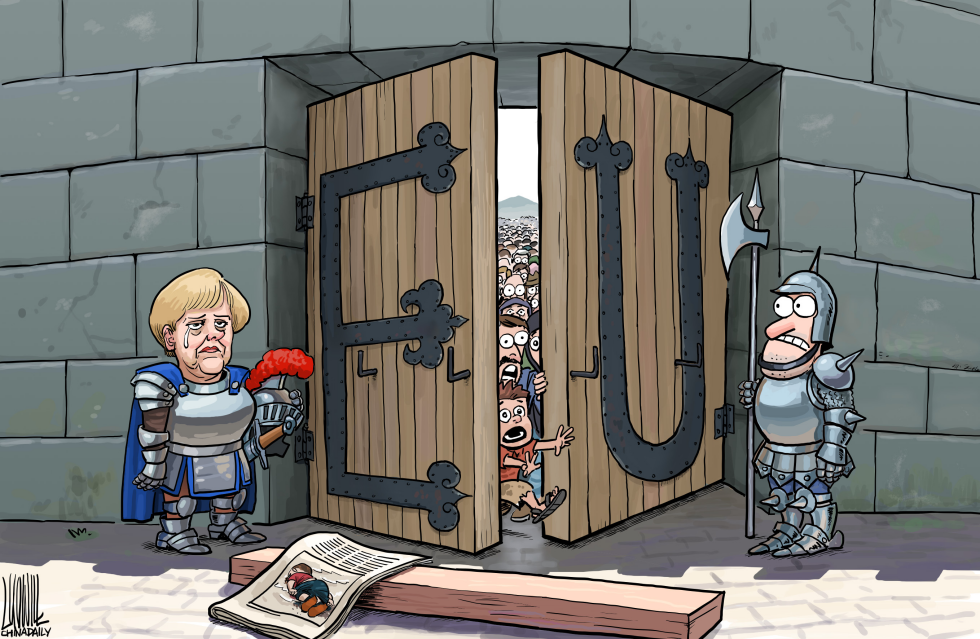 Open the door