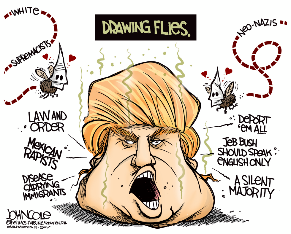 Trump and racists COLOR