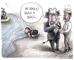 REFUGEE MIGRANTS  by Adam Zyglis