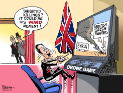 BRITISH STRIKE IN SYRIA  by Paresh Nath