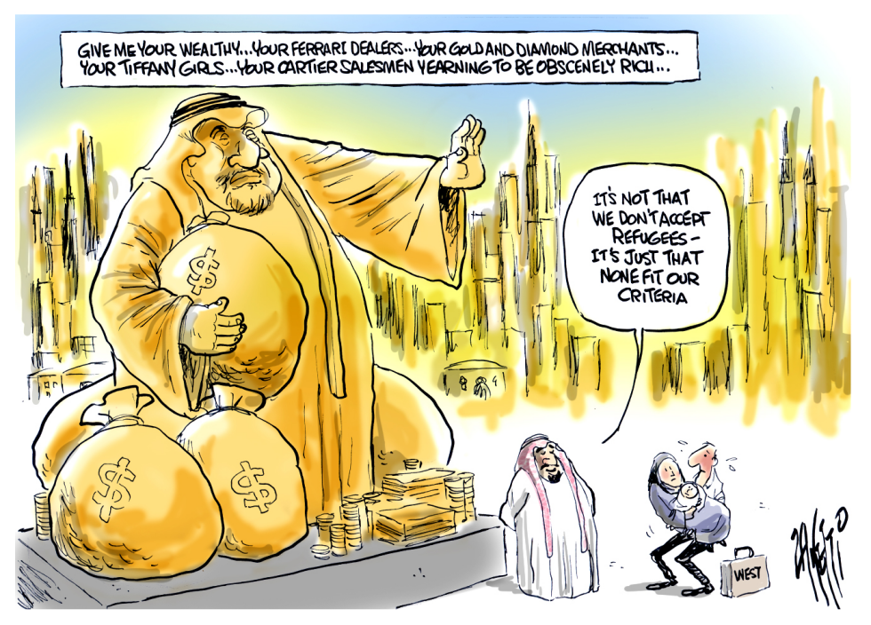Wealthy Arab States refuse refugees