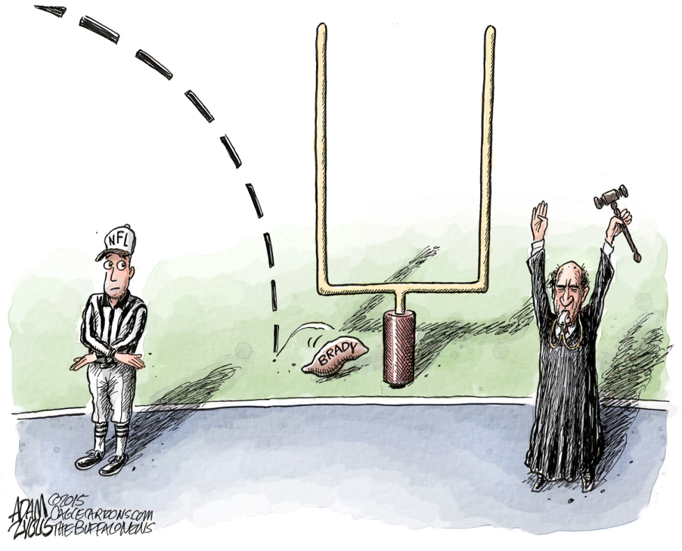  TOM BRADY SUSPENSION by Adam Zyglis