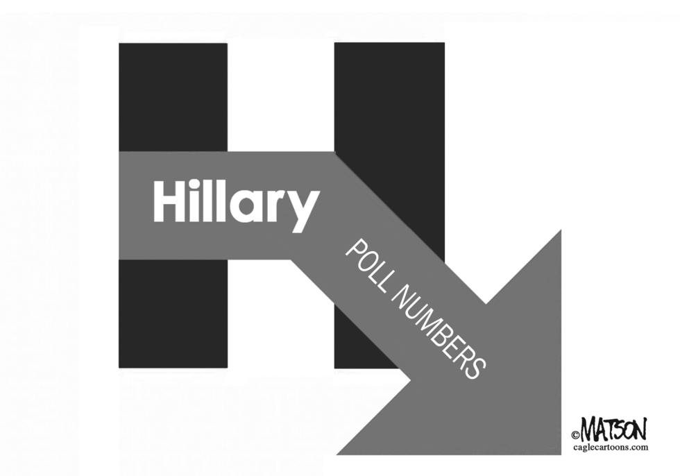 Hillary Campaign Logo Reflects Dropping Poll Numbers