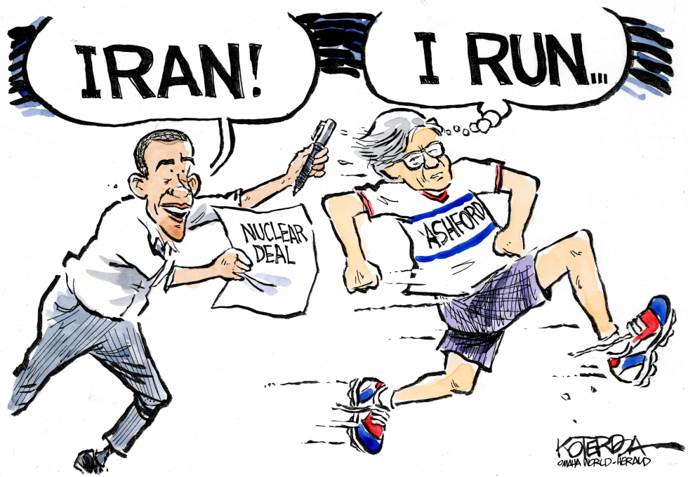  I RAN by Jeff Koterba