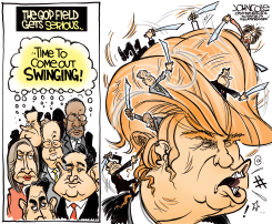 GOP TAKES ON TRUMP  by John Cole