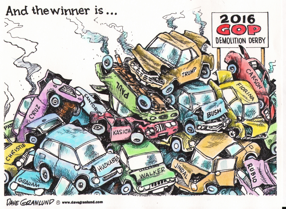  GOP DEBATES WINNERS AND LOSERS by Dave Granlund