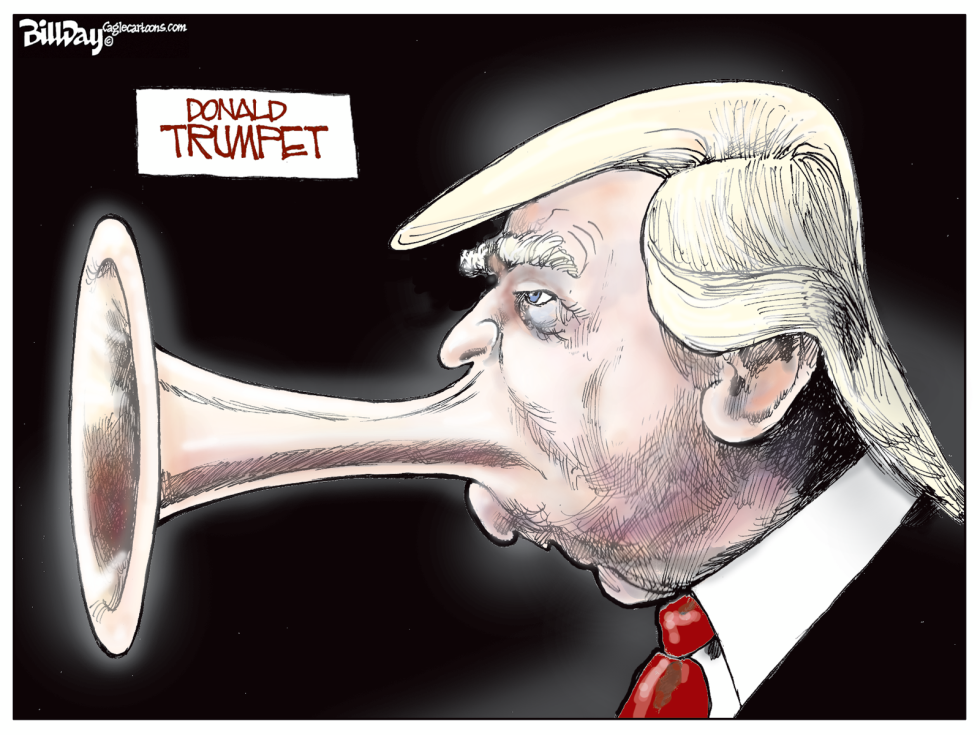 Blowing His Own Horn   color