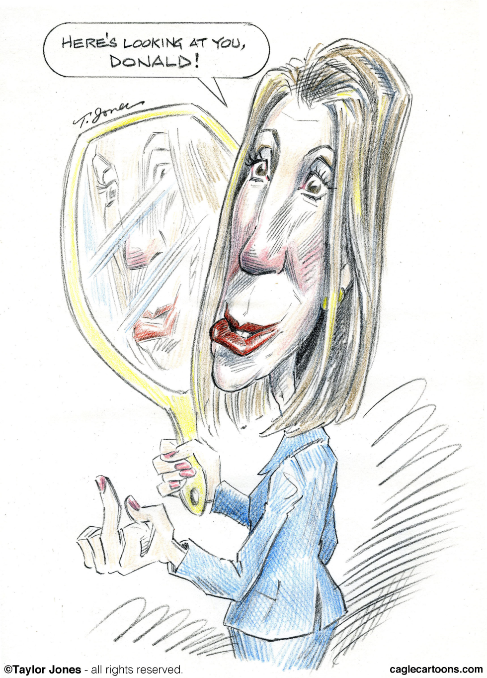 Campaign sketchbook - Carly Fiorina - COLOR
