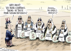 ARAB REFUGEE RESPONSE by Joe Heller