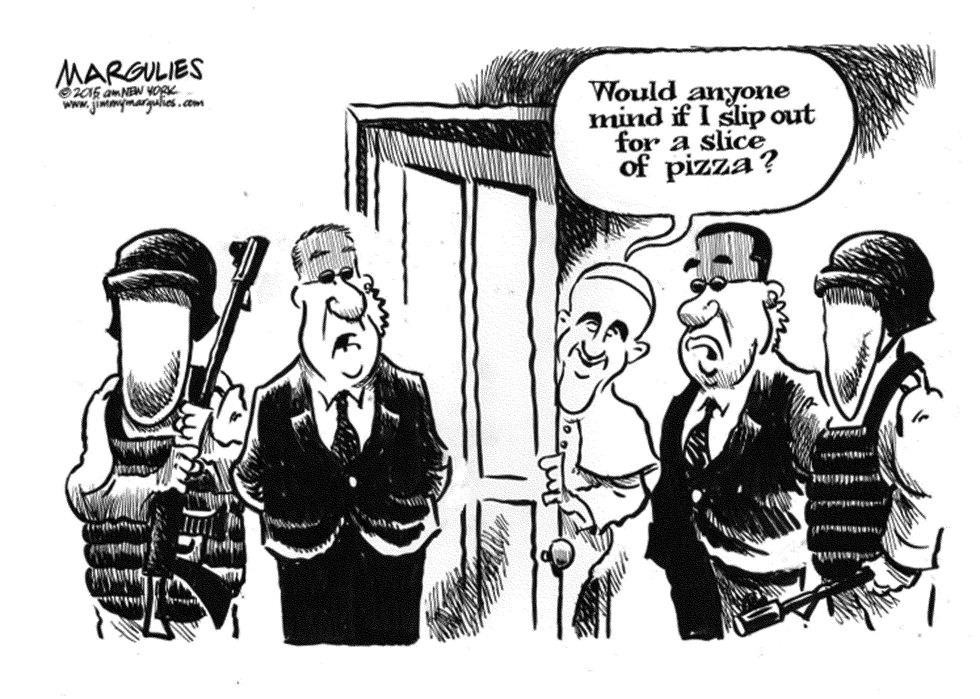 Security and Pope Francis visit