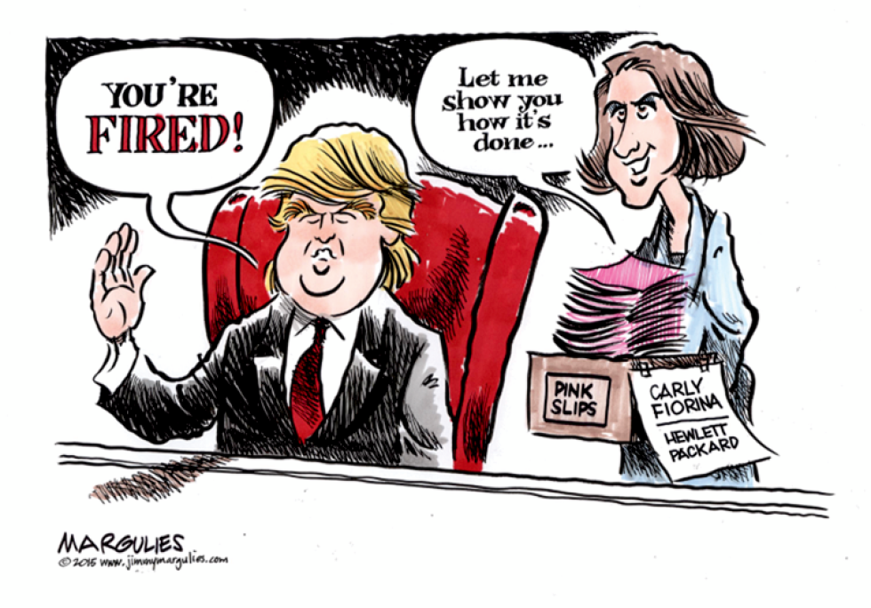Trump and Fiorina color