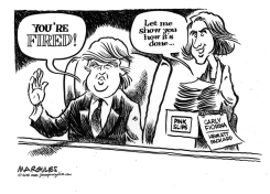 TRUMP AND FIORINA by Jimmy Margulies