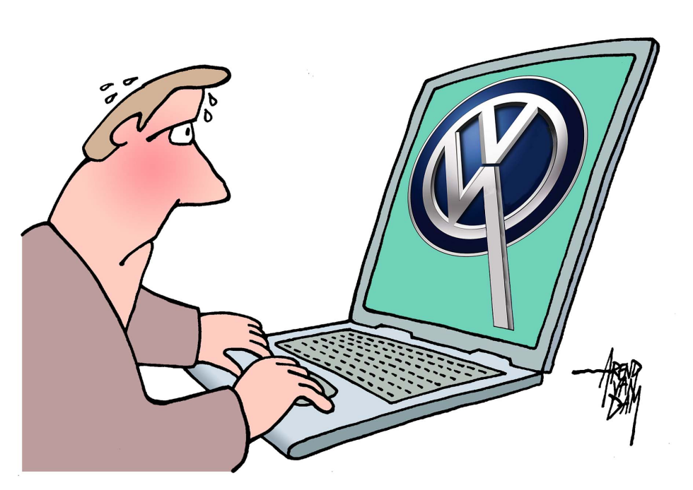 VW stock price down