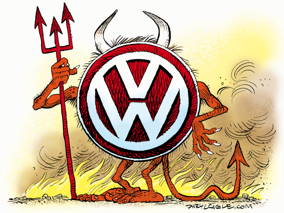  VOLKSWAGEN DEVIL  by Daryl Cagle