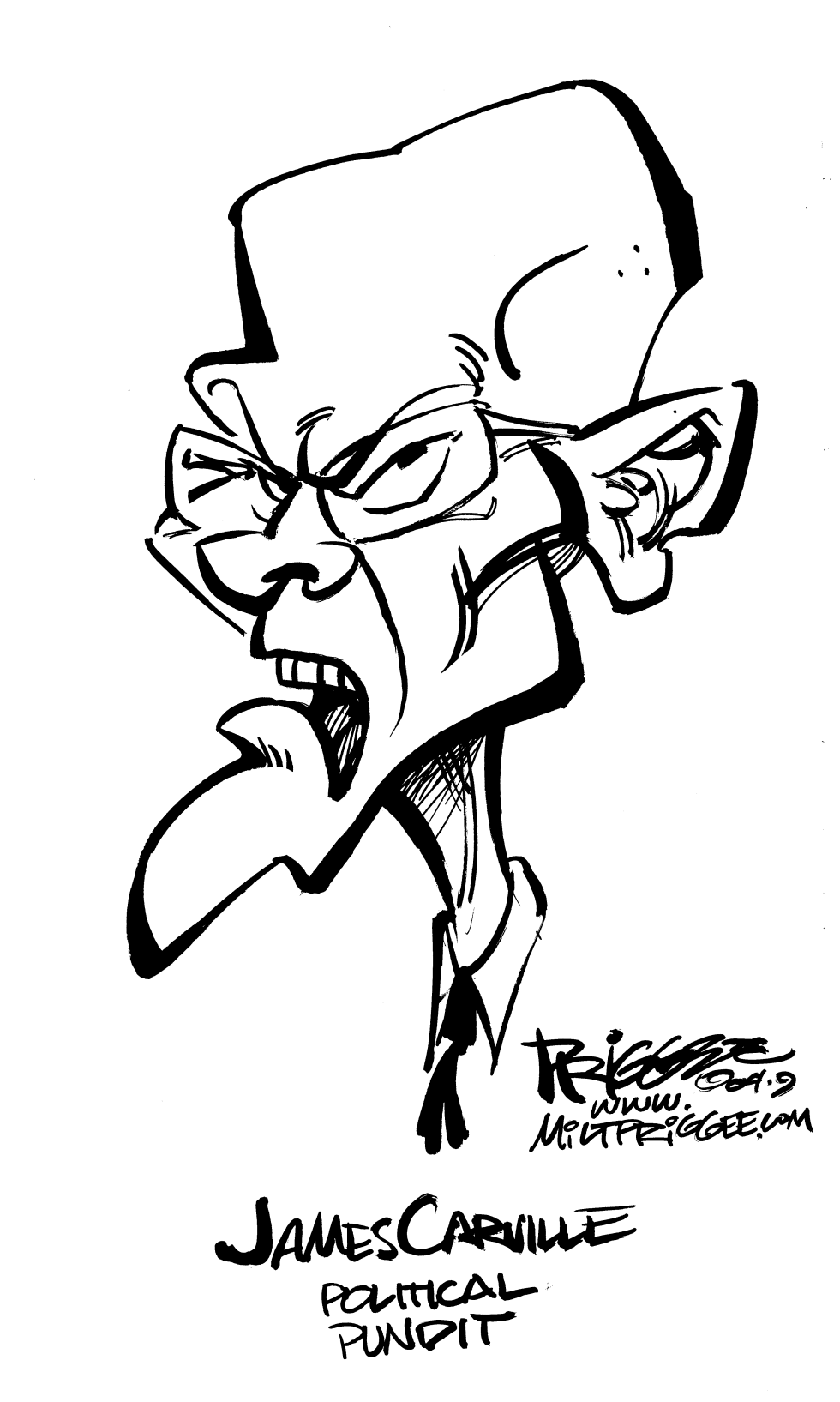 Carville caricature