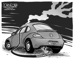 VW EMISSIONS FRAUD BW by John Cole
