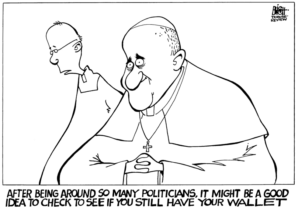 POPE FRANCIS IN AMERICA, B/W