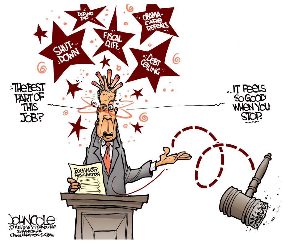 Boehner resignation COLOR