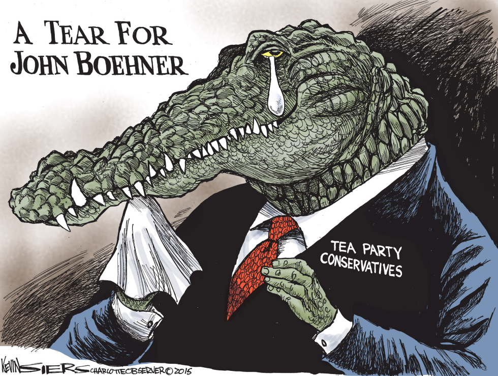  TEAR FOR JOHN BOEHNER by Kevin Siers