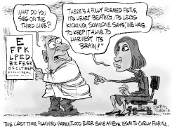 CARLY FIORINA EYE TEST by Daryl Cagle