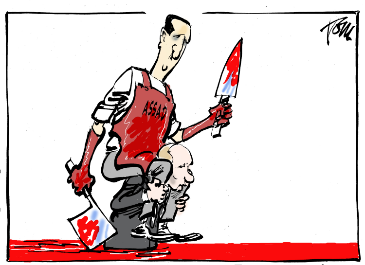 Even worse than. Привыкши руки к топору карикатура. Карикатура с Риньер ножами. Syria cartoon Putin Assad. Карикатура Путин с топором и в шапке.